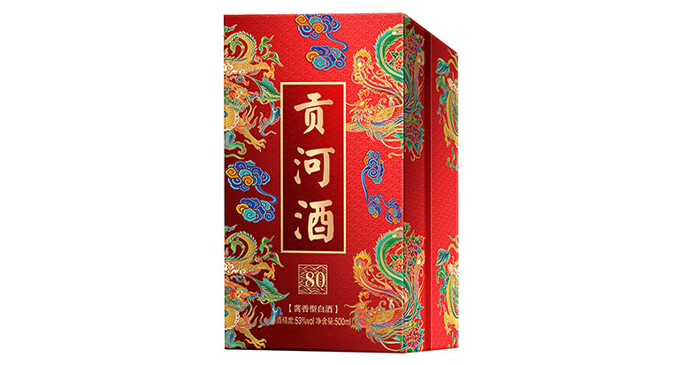 贡河酒.偈八十.[酱香型白酒].53°